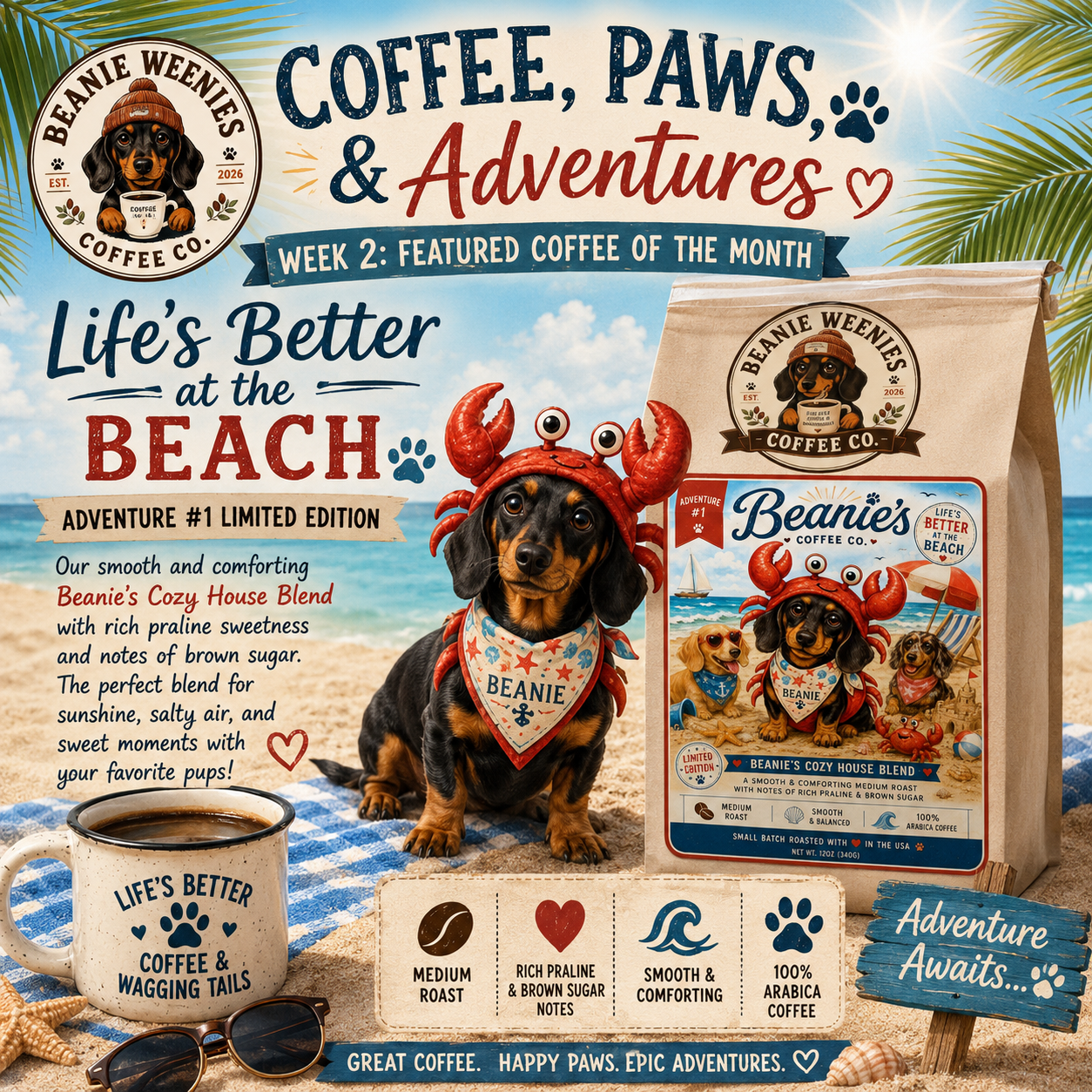 🌊 Life's Better at the Beach – Adventure #1 Limited Edition