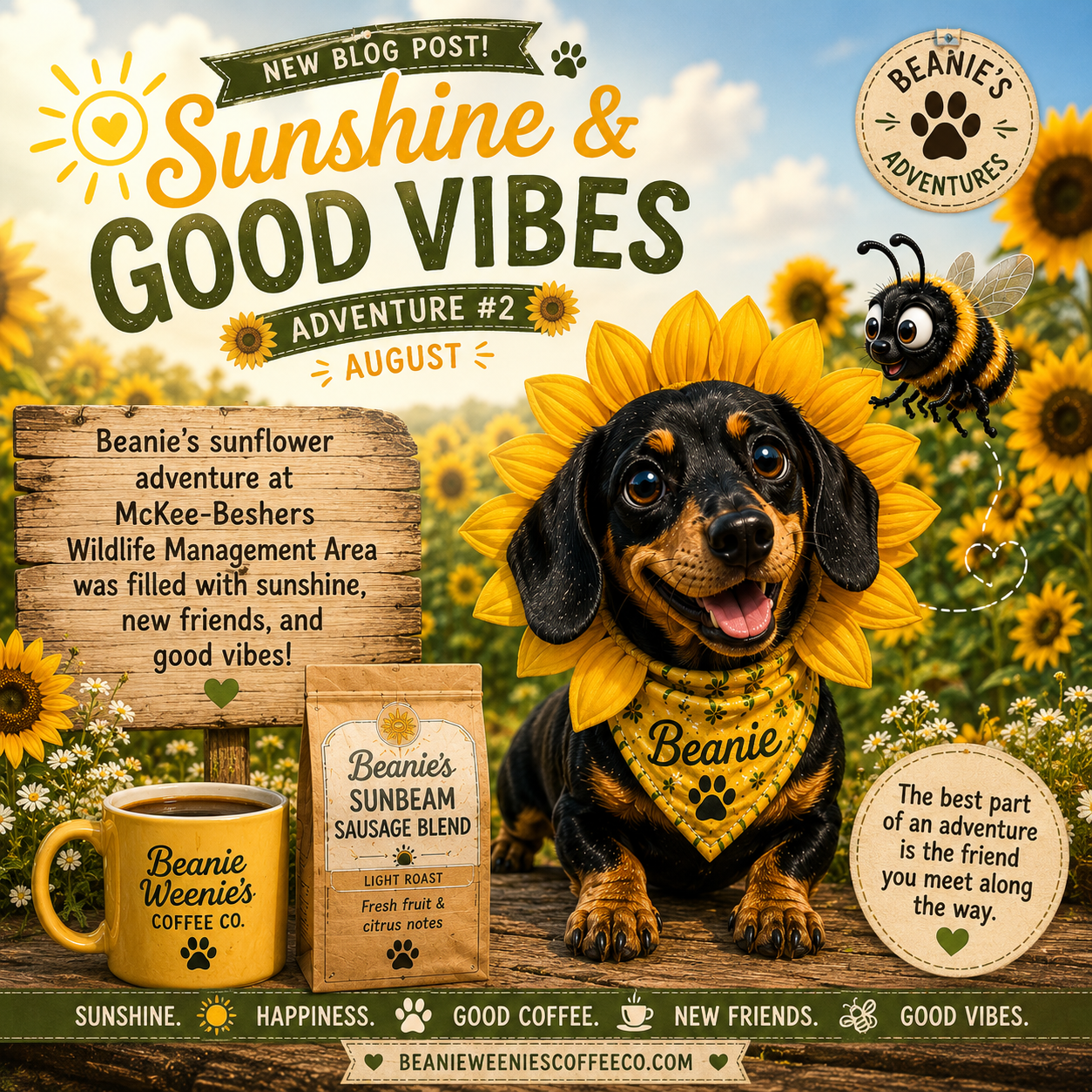 🌻🐾 Sunshine & Good Vibes: Adventure #2