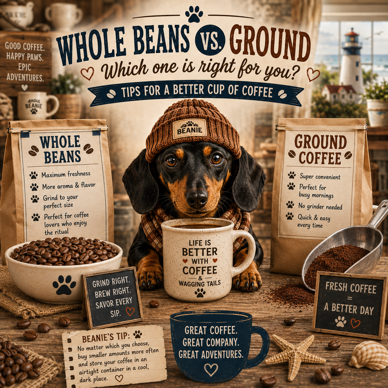 Week 5: Whole Beans vs. Ground Coffee — Which One Makes the Better Cup?