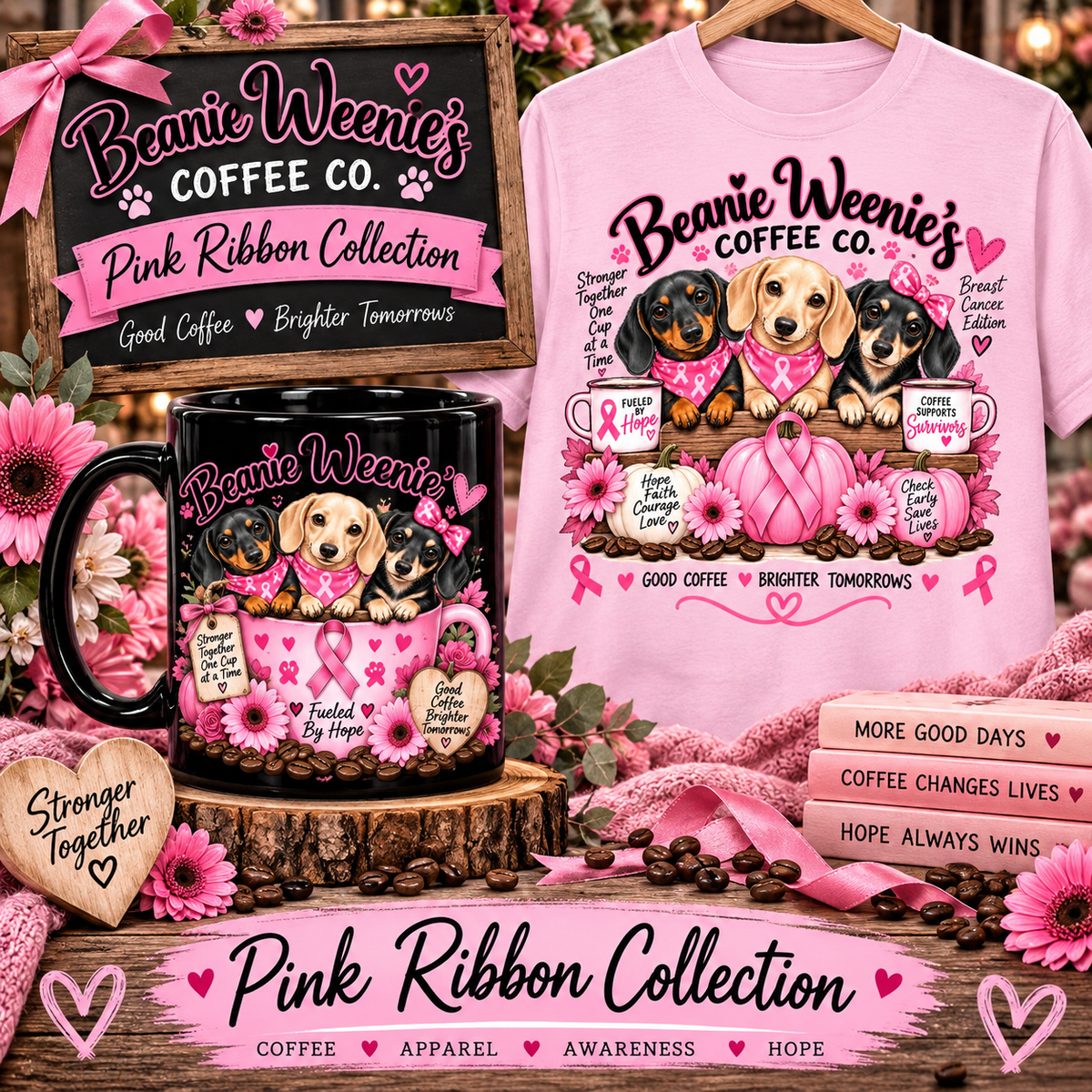 🎀 Beanie’s Pink Ribbon Collection