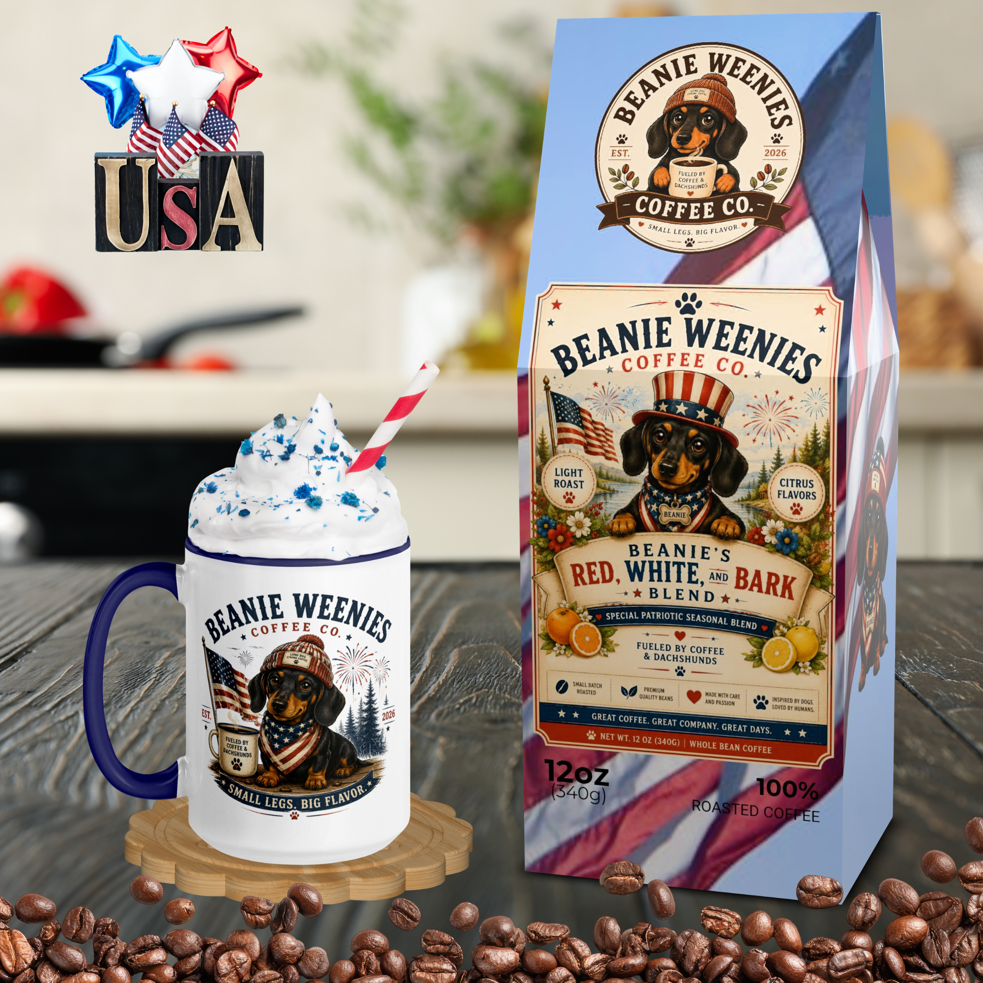 Beanie's Red, White, and Bark Blend